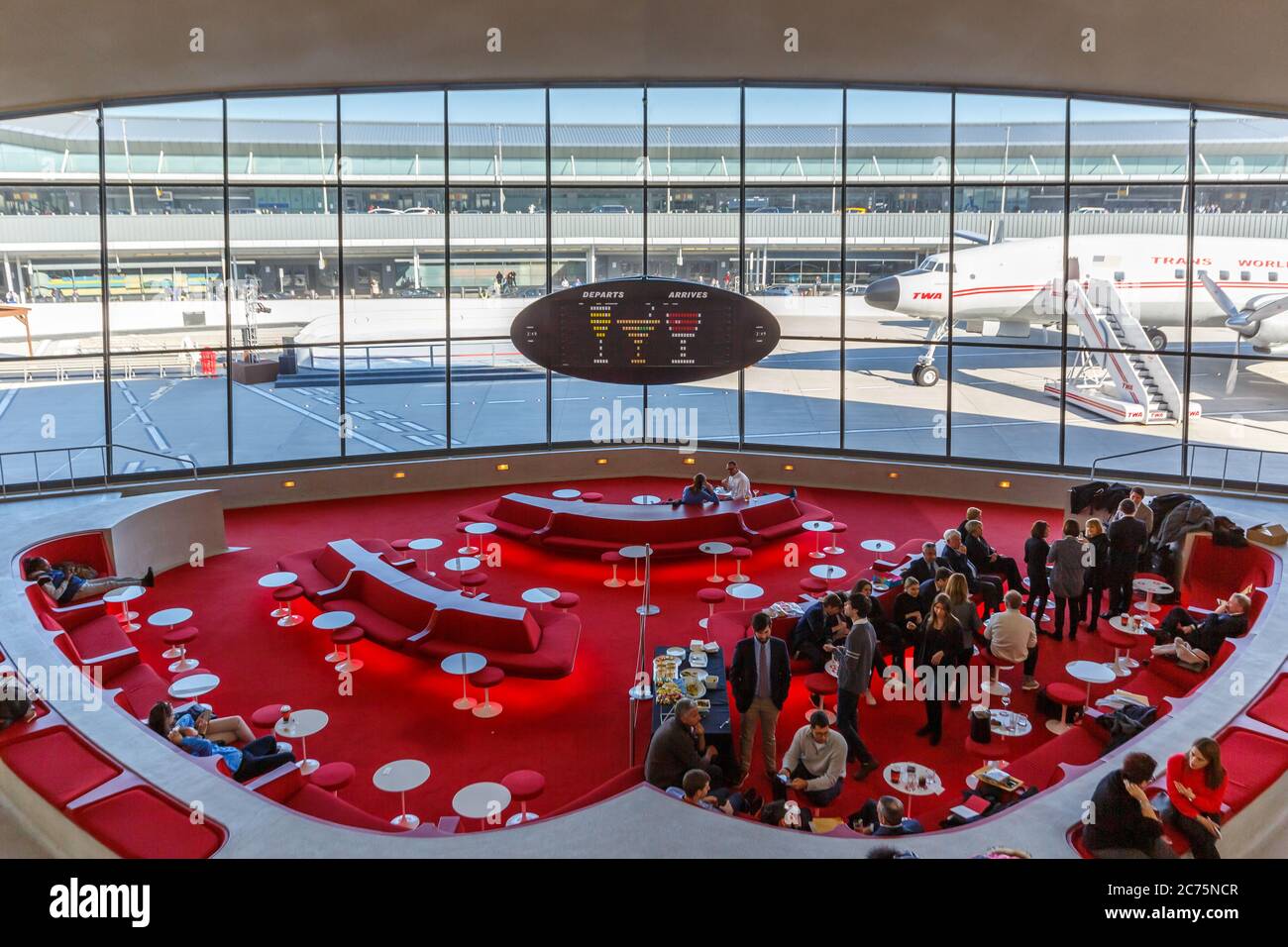 New York City, New York - March 1, 2020: TWA Hotel Terminal at New York JFK Airport in the United States. Stock Photo