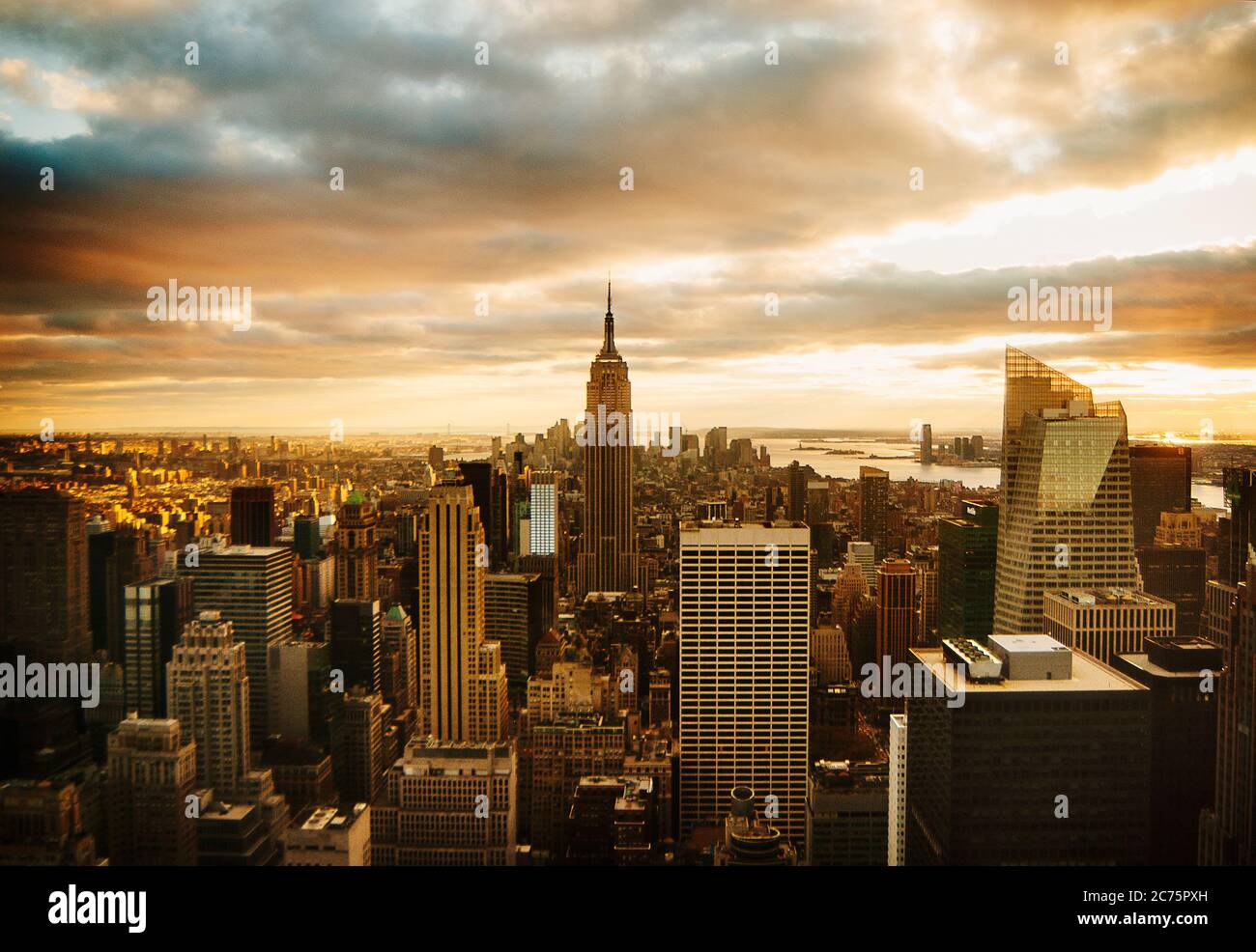 New York City Skyline at sunset
