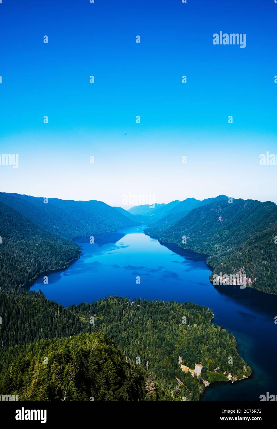 landscape in the mountains of Olympic Peninsula National Park, Washington Stock Photo