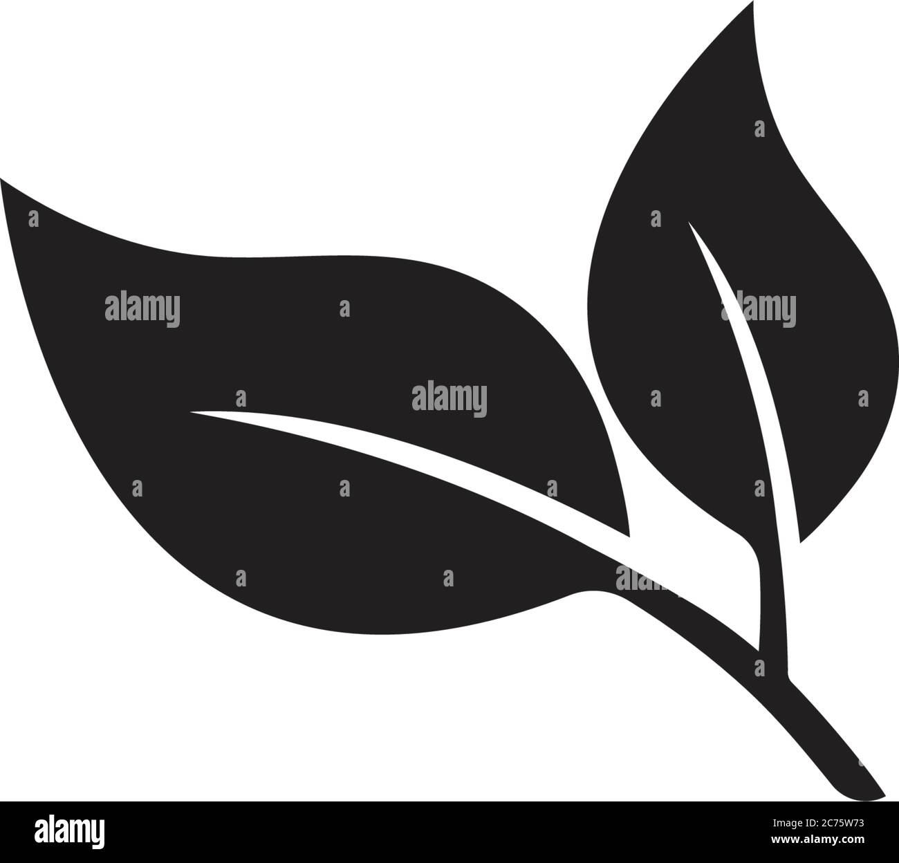 leaf icon logo vector template design Stock Vector Image & Art - Alamy