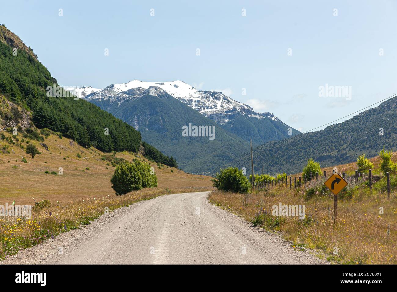Austral Route View of mountains of Carretera Austral Route - Coyhaique, Aysén, Chile ...