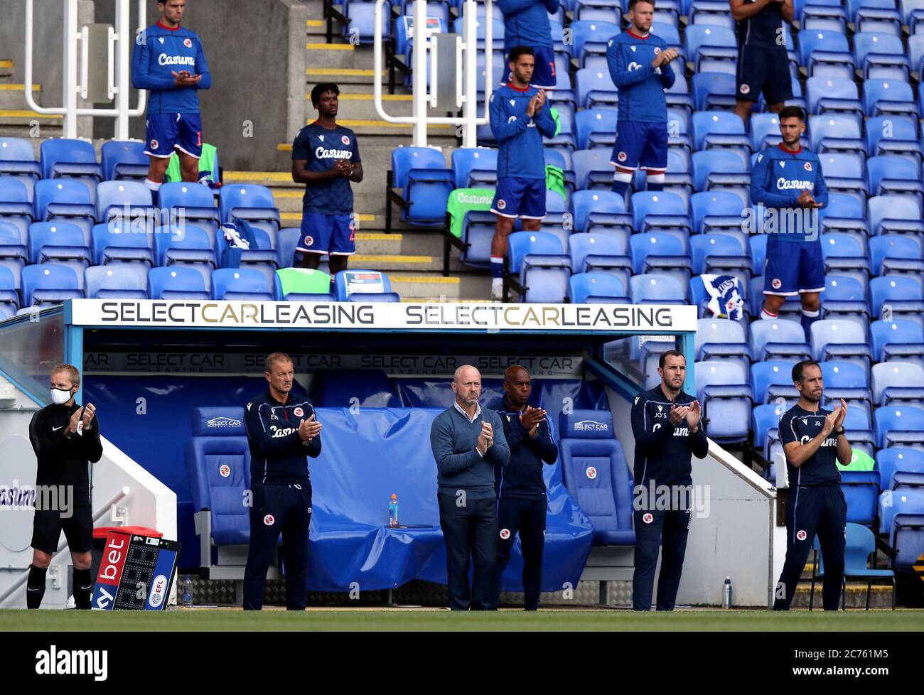 Reading Manager Reading manager Mark Bowen (front centre) his back room staff and ...