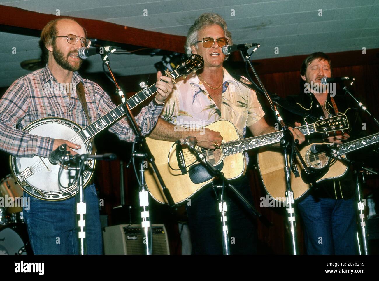 The Kingston Trio performing Folk music. Stock Photo