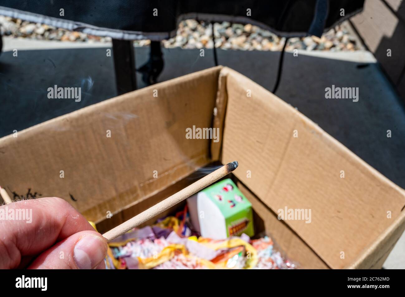 Punks are slow burning sticks used to light fireworks Stock Photo Alamy