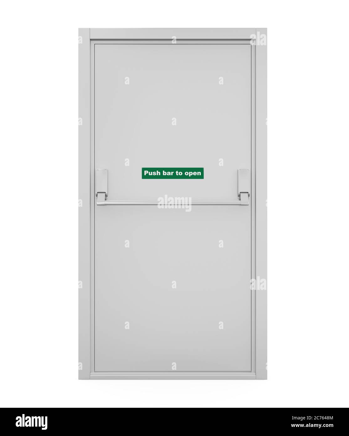 Emergency Exit Door Isolated Stock Photo Alamy