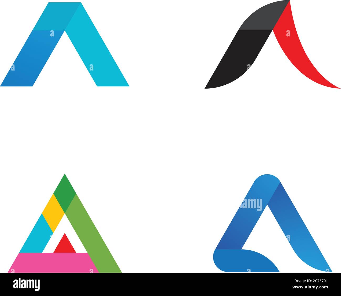 A Letter Alphabet font logo vector design Stock Vector Image & Art - Alamy