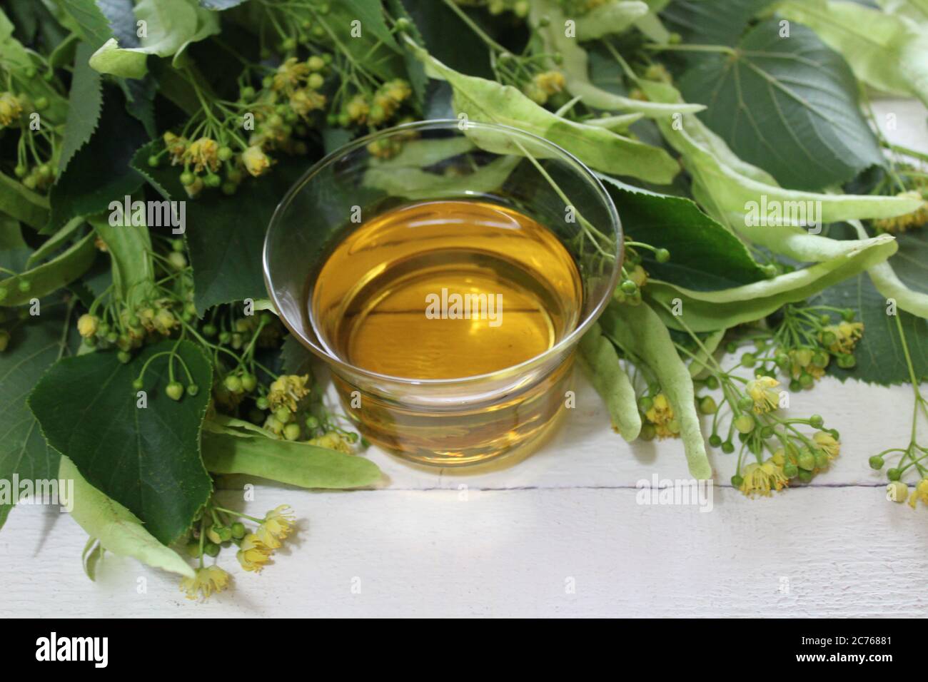Lime blossom tea hi-res stock photography and images - Alamy