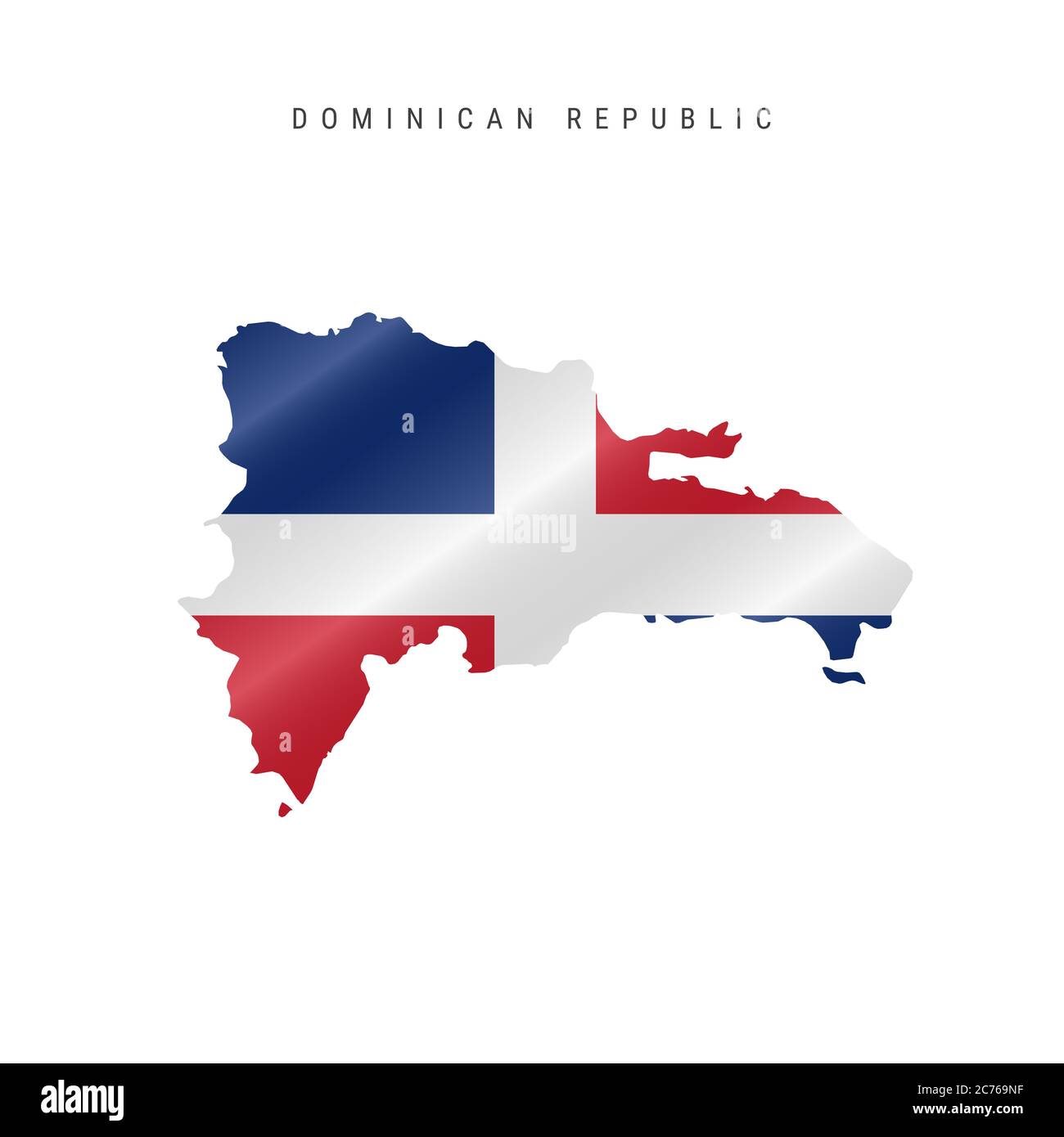 Dominican Republic Flag Map Detailed Waving Flag Map Of Dominican Republic. Map With Masked Flag Stock  Photo - Alamy