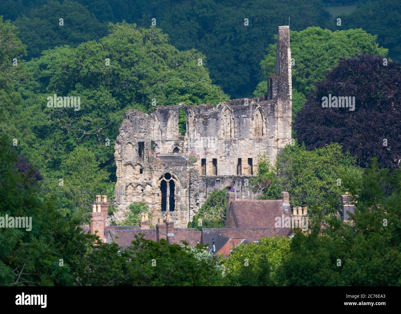 Much Wenlock Priory, Shropshire Stock Photo Alamy