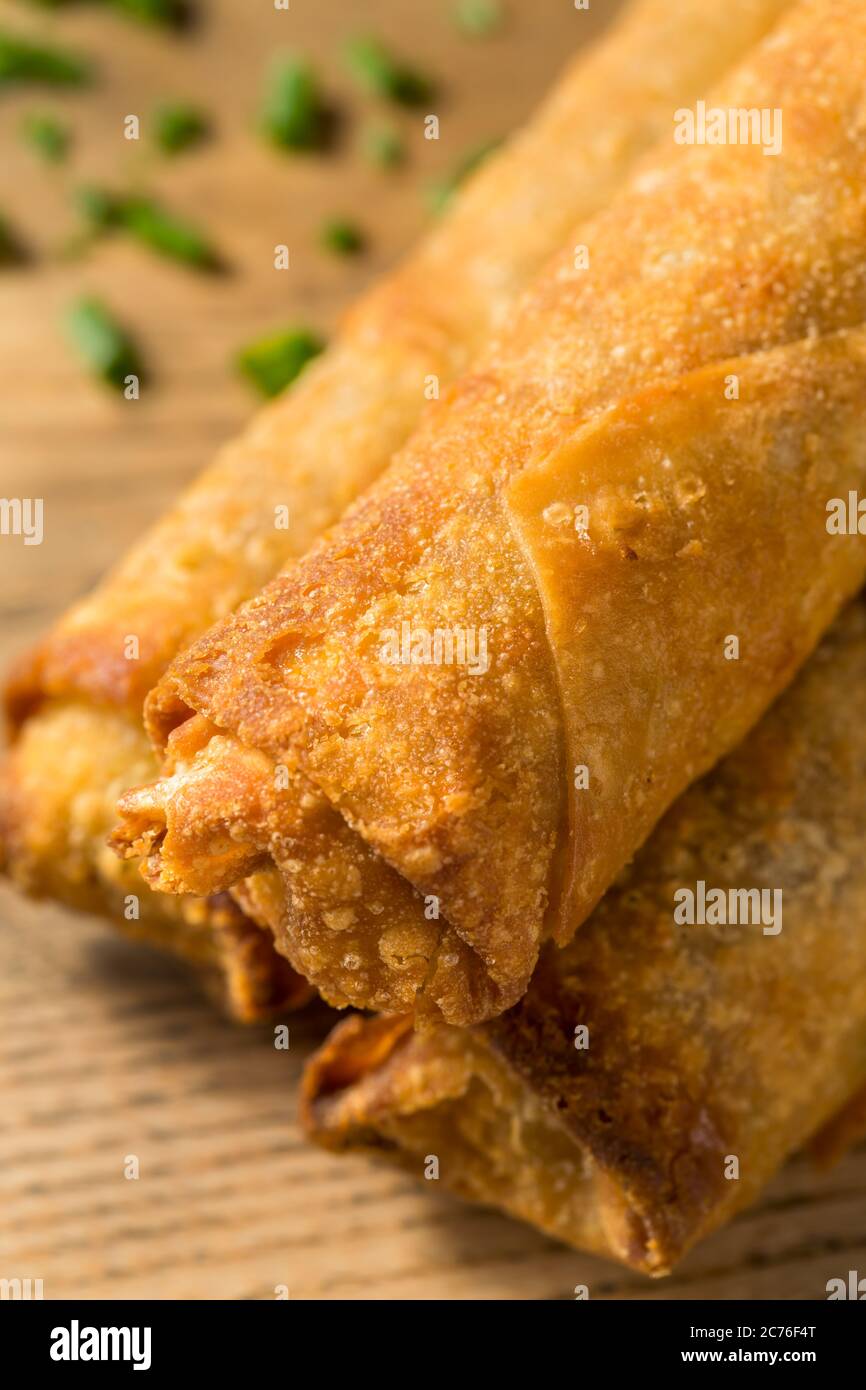 Homemade Chinese Vegetable Egg Rolls with Dipping Sauce Stock Photo Alamy