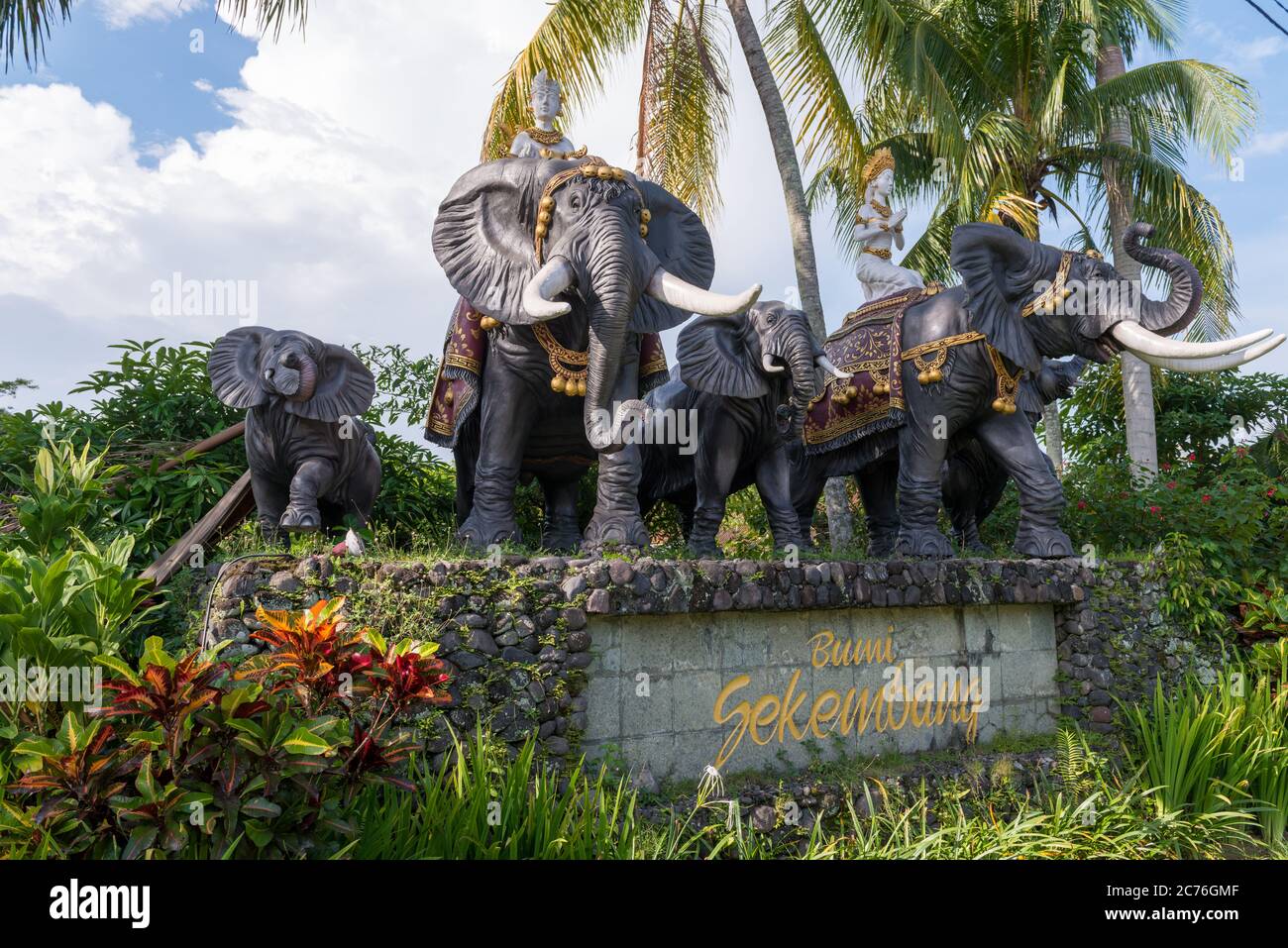 Traditional balinese sculpture Stock Photo