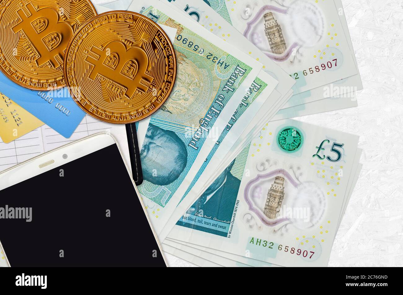 Bitcoin and uk pounds hi-res stock photography and images - Alamy