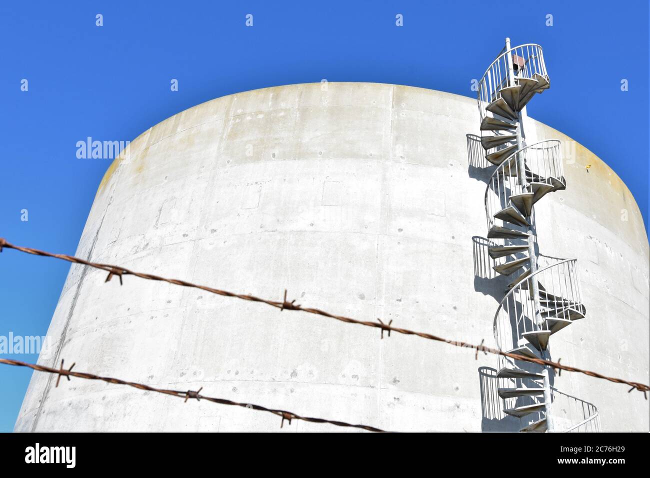 Water tank stairs hi-res stock photography and images - Alamy