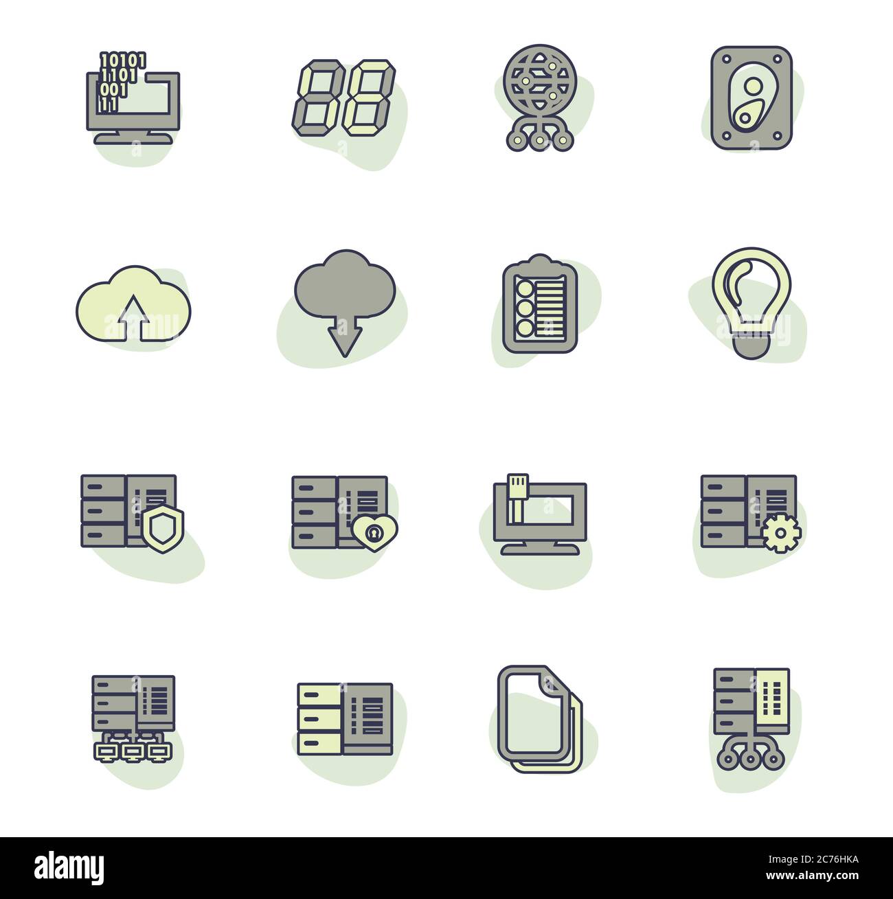 Internet, server, network icons set Stock Vector Image & Art - Alamy