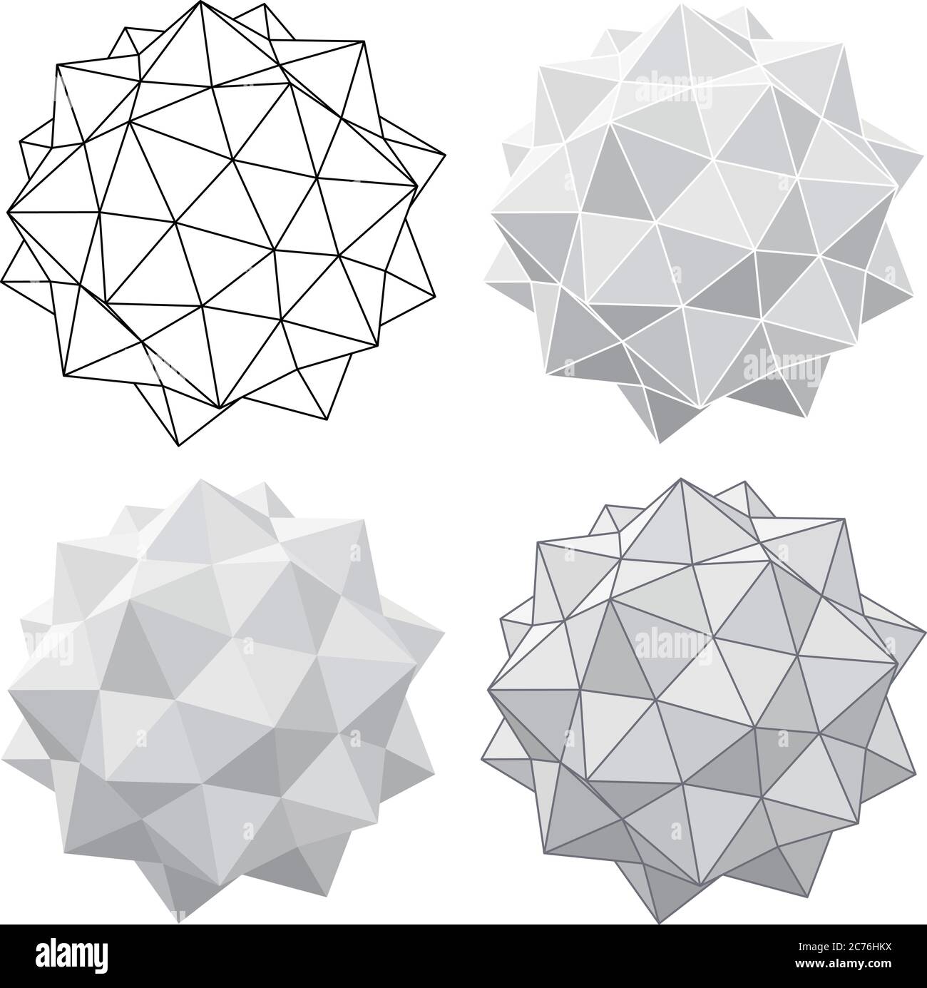 Vector Circles with triangular effect Stock Vector Image & Art Alamy