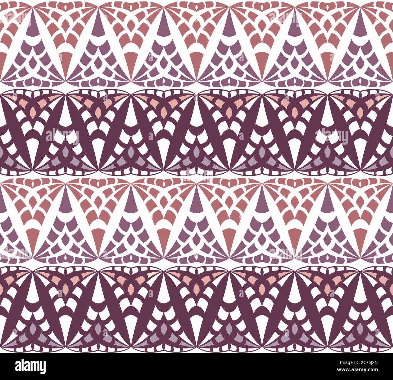 Vector abstract lace hand drawn seamless pattern Stock Vector