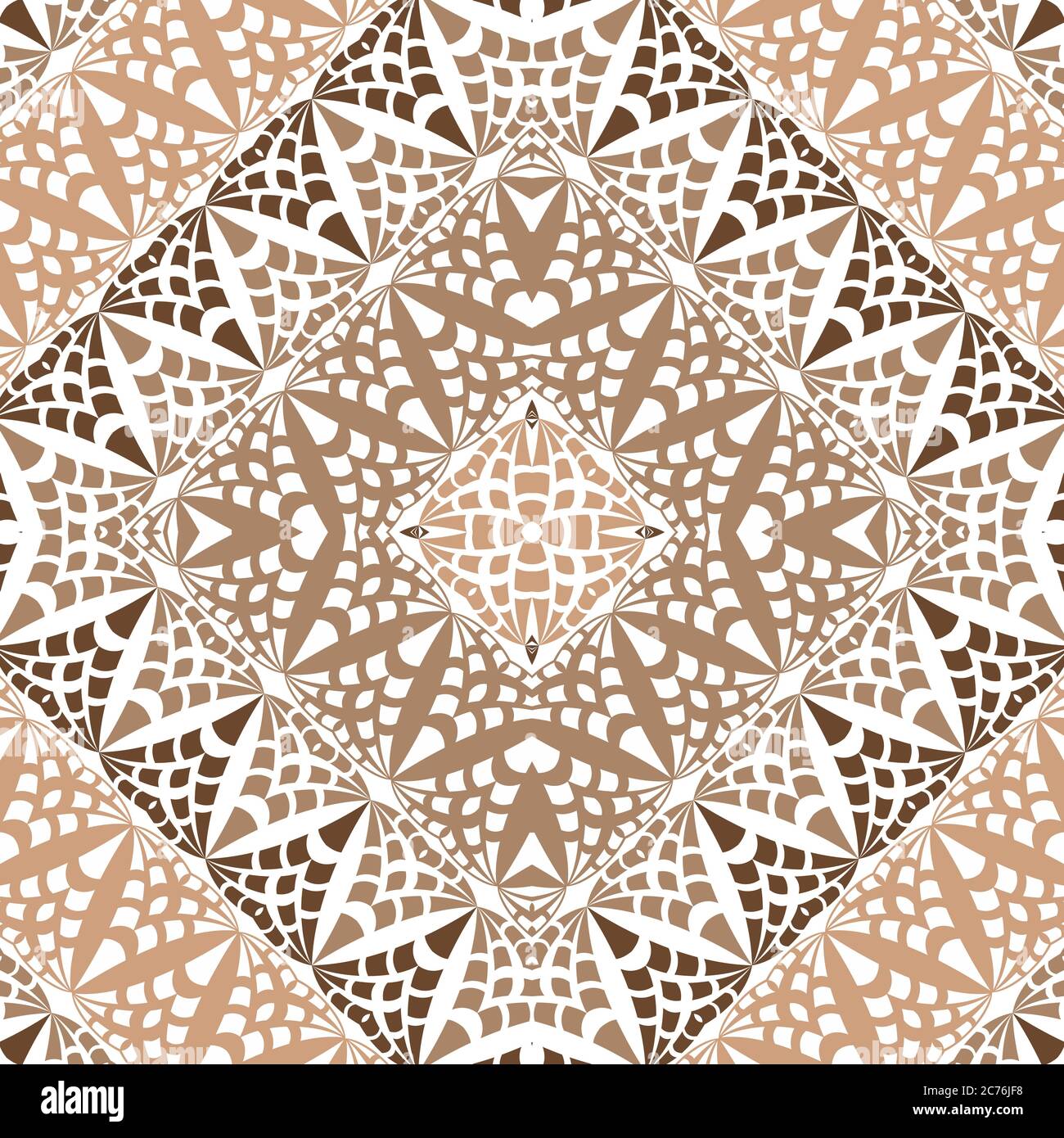 Vector abstract lace hand drawn seamless pattern Stock Vector