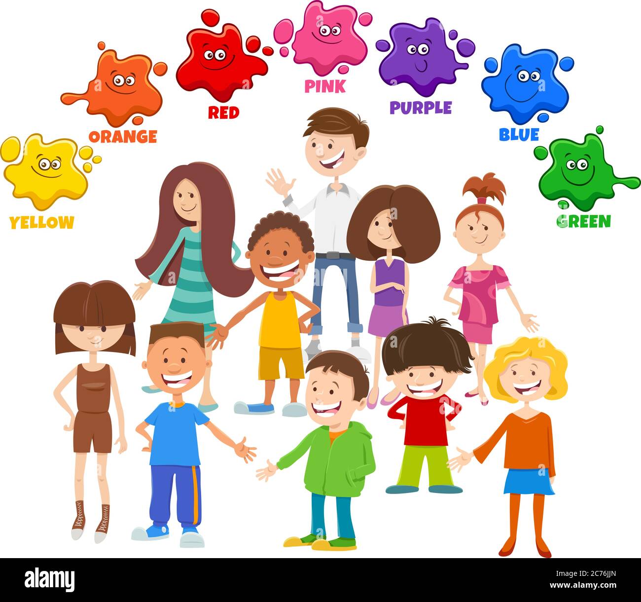 Educational Cartoon Illustration of Basic Colors with Children and Teen Characters Group Stock Vector Image & Art - Alamy Educational Cartoon Illustration of Basic Colors with Children and Teen Characters Group Stock Vector Image & Art - Alamy