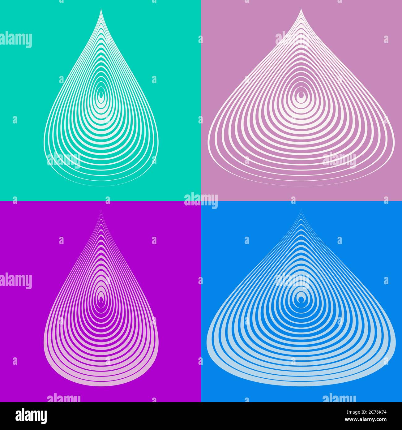 Set of vector drops elements from lines Stock Vector Image & Art - Alamy