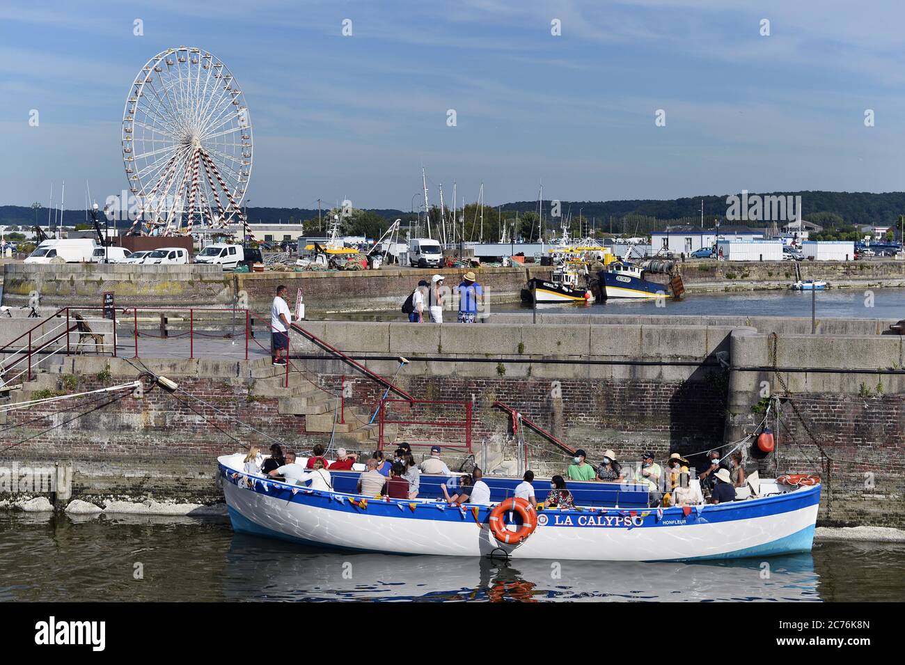 Boat Trip in Honfleur Normandy France Stock Photo Alamy