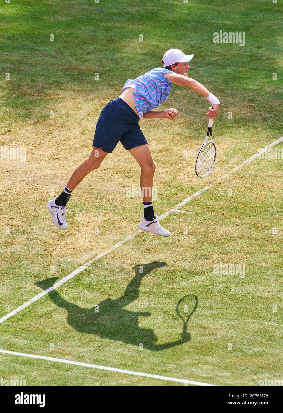 Jannik SINNER (ITA) at the bett1 ACES Tennis Tournament on grass in Berlin , July 14, 2020