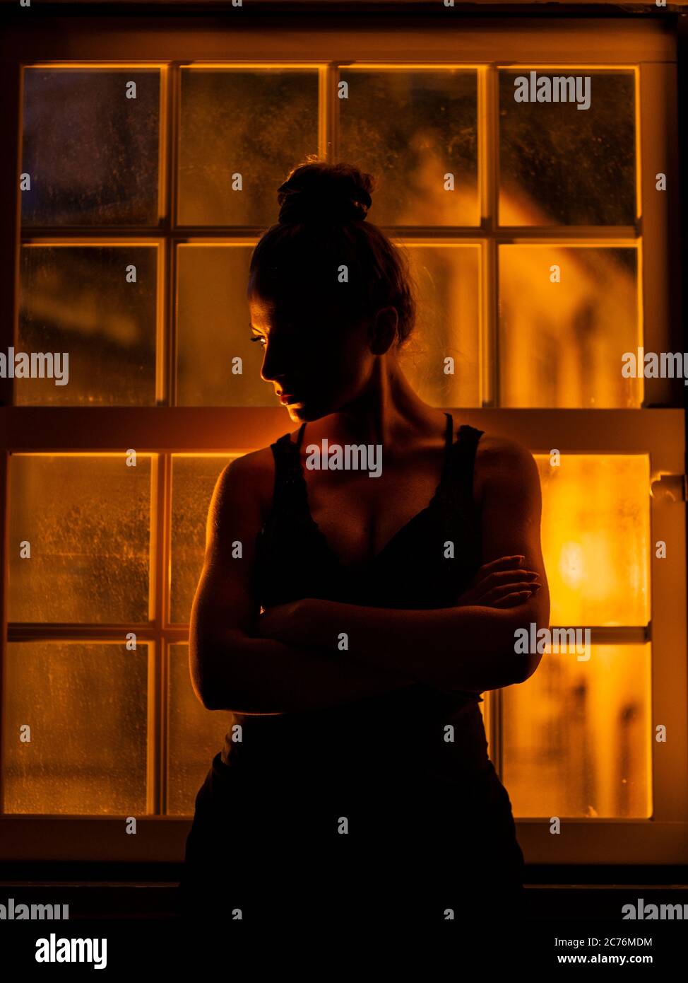 Mad woman window hi-res stock photography and images - Alamy