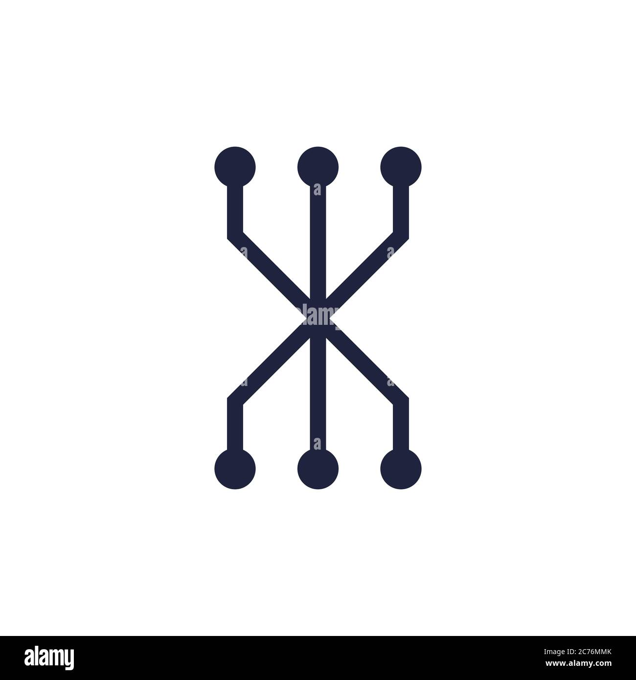 electronic circuit icon, vector simple illustration Stock Vector Image ...