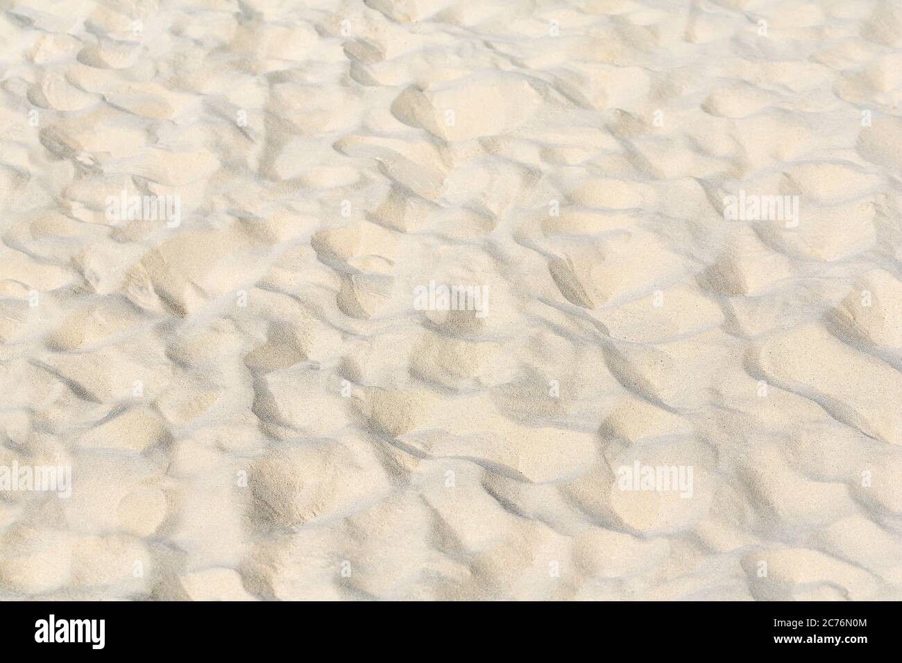 Lines in the sand of beach, close up Stock Photo