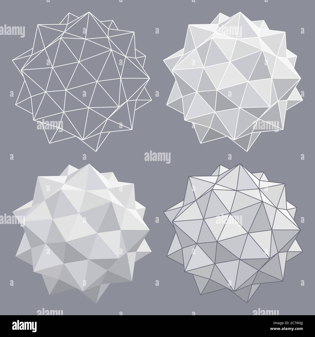 Vector Circles with triangular effect Stock Vector Image & Art Alamy