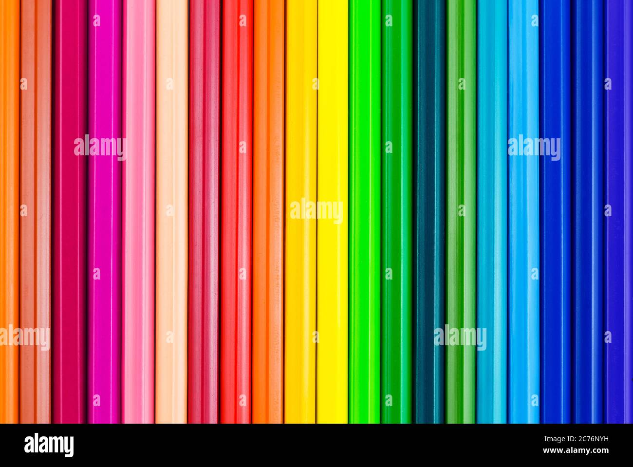 colorful background with crayons Stock Photo