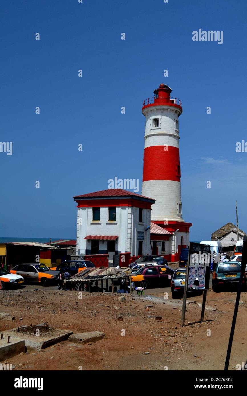 Small lighthouse in Accra, Ghana Stock Photo