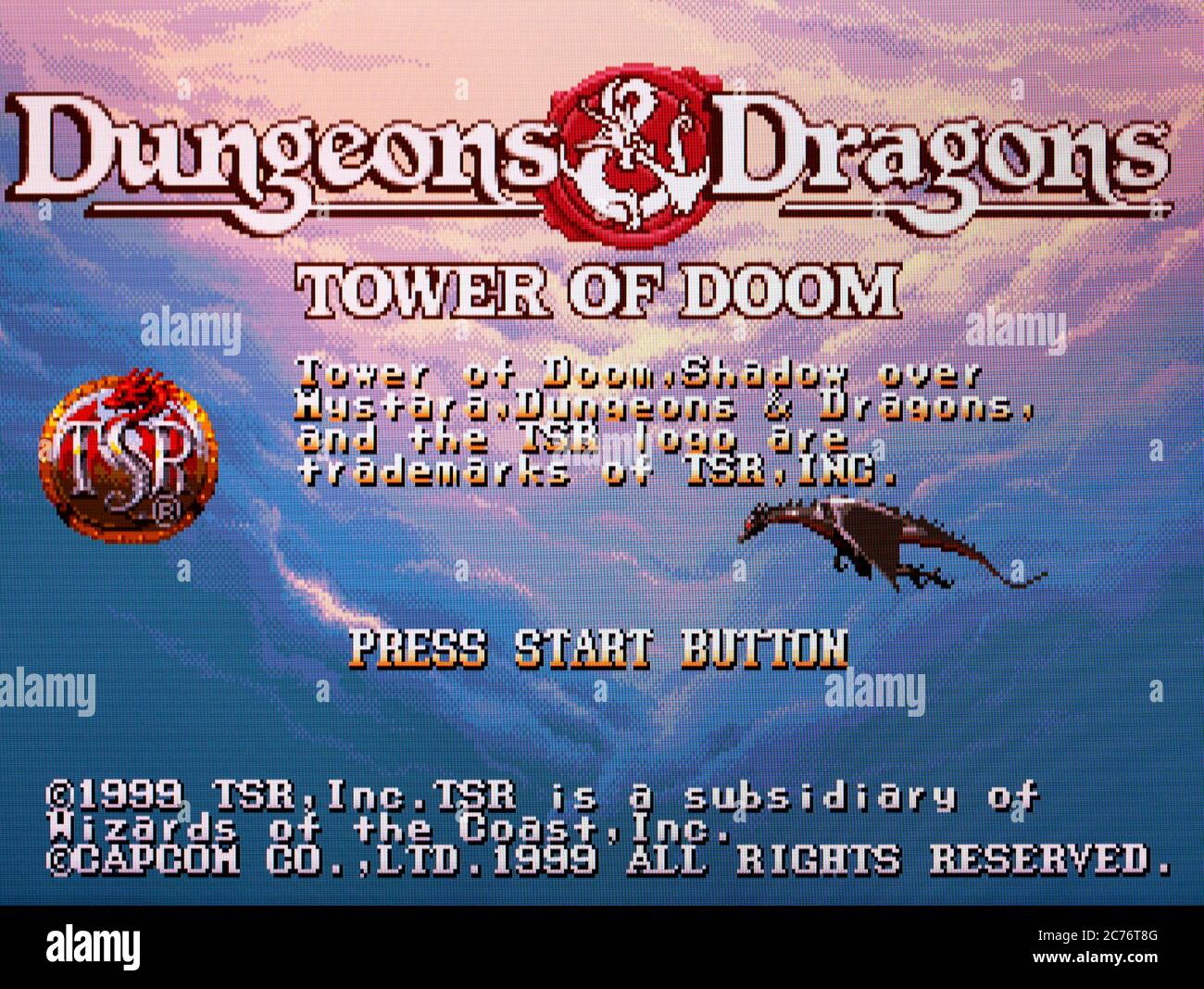 Dungeons & Dragons Collection - Sega Saturn Videogame - Editorial use only Stock Photo