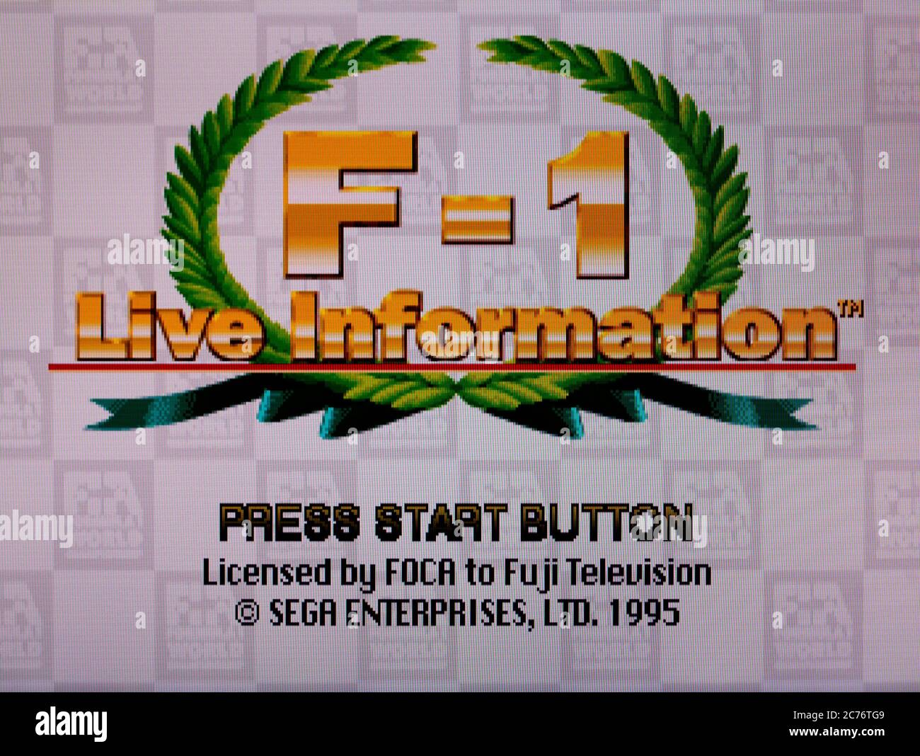 F-1 Live Information - Sega Saturn Videogame - Editorial use only Stock Photo