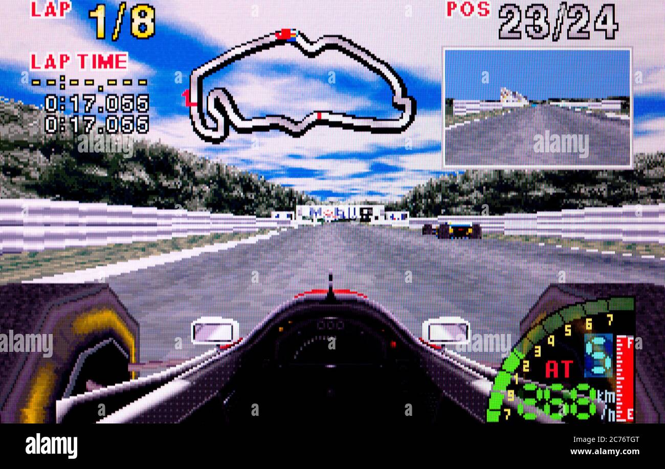 F-1 Challenge - Sega Saturn Videogame - Editorial use only Stock Photo