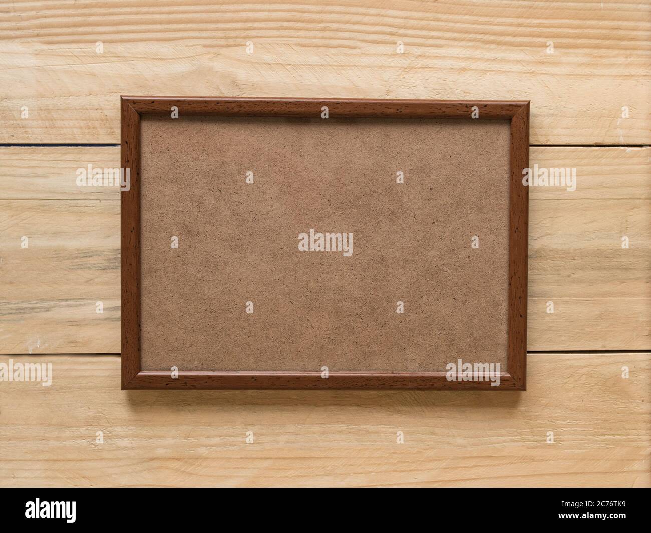 Wooden Light Brown Picture Frame High Resolution Stock Photography and