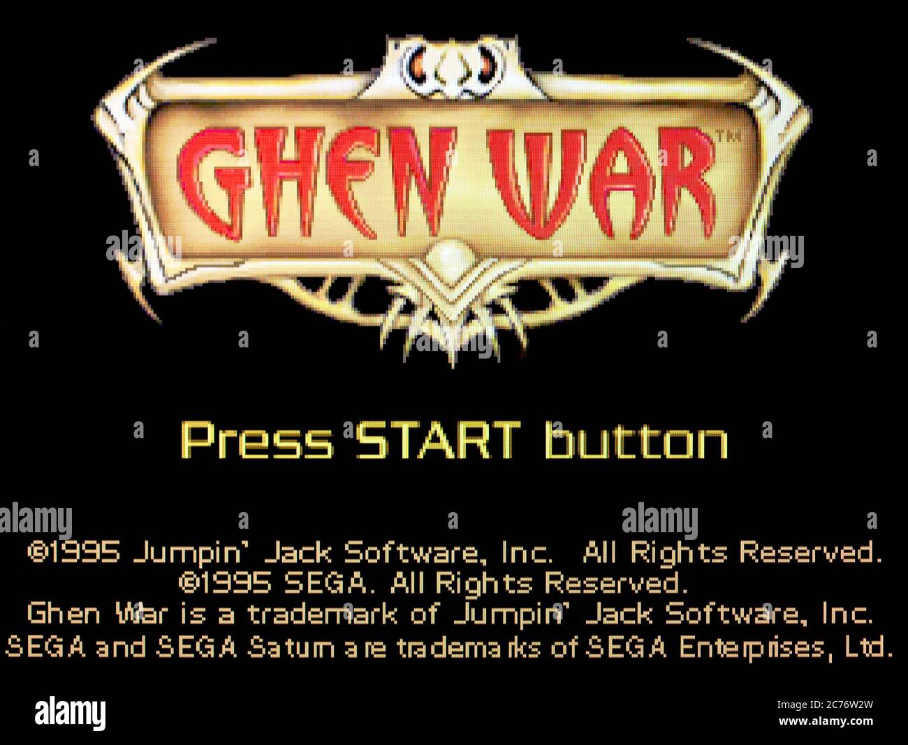 Ghen War - Sega Saturn Videogame - Editorial use only Stock Photo