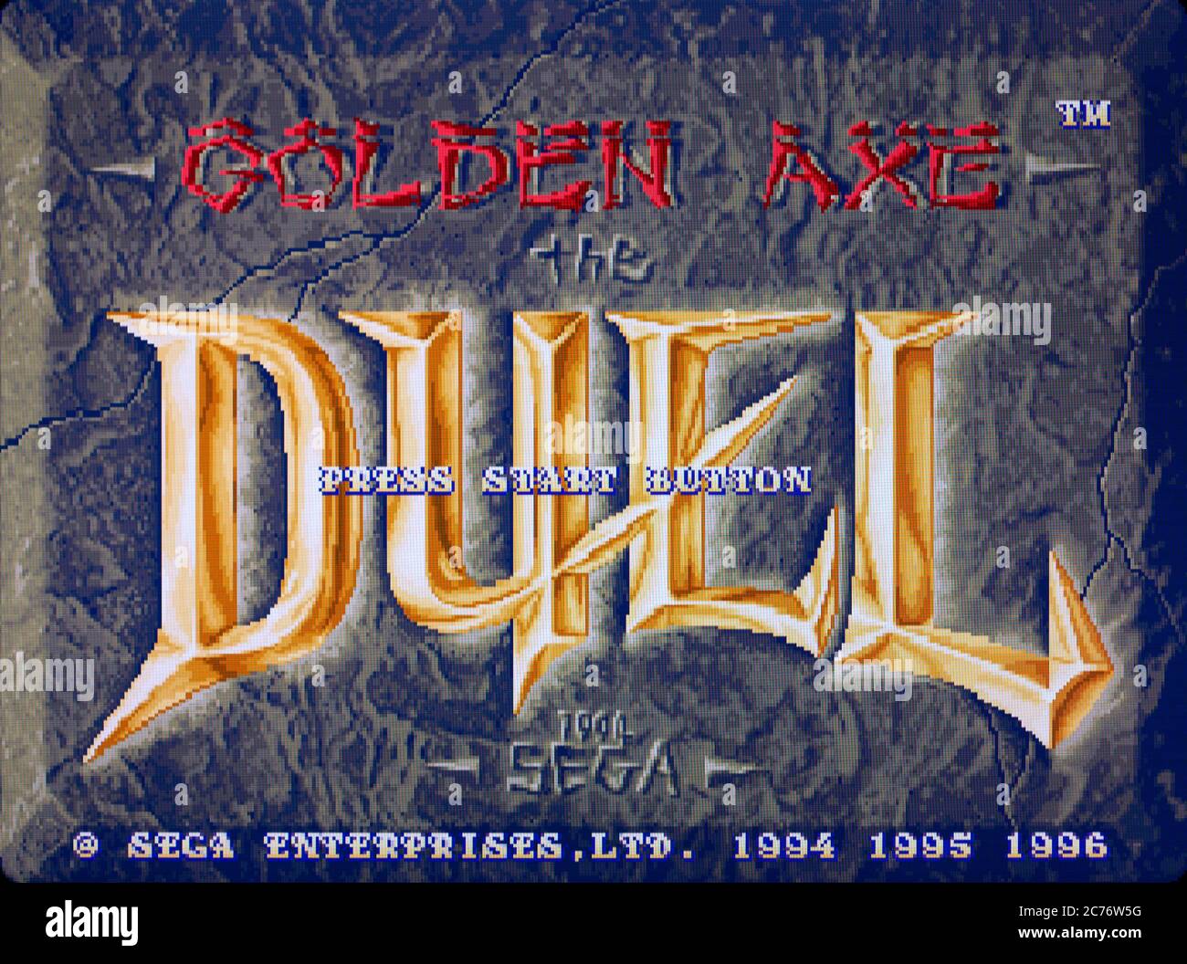Golden Axe The Duel - Sega Saturn Videogame - Editorial use only Stock Photo