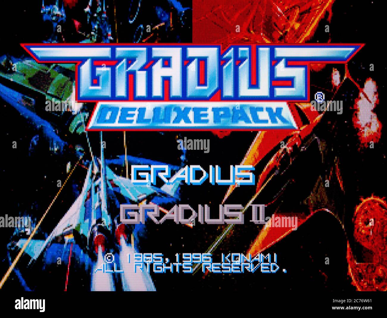 Gradius Deluxe Pack - Sega Saturn Videogame - Editorial use only Stock Photo