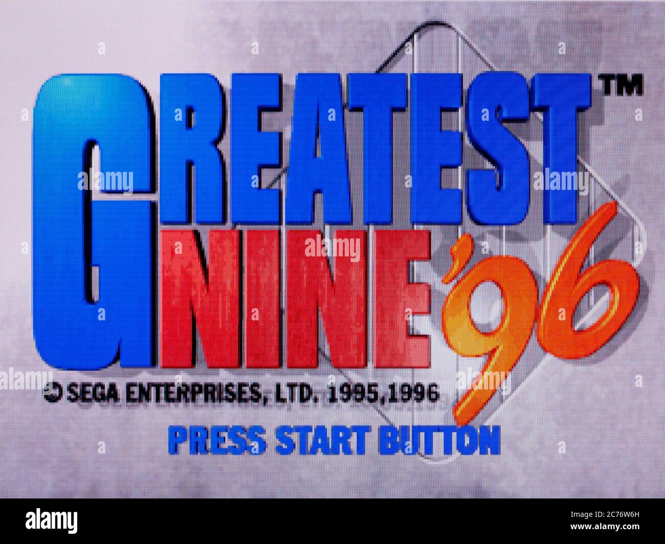 Greatest Nine '96 - Sega Saturn Videogame - Editorial use only Stock Photo