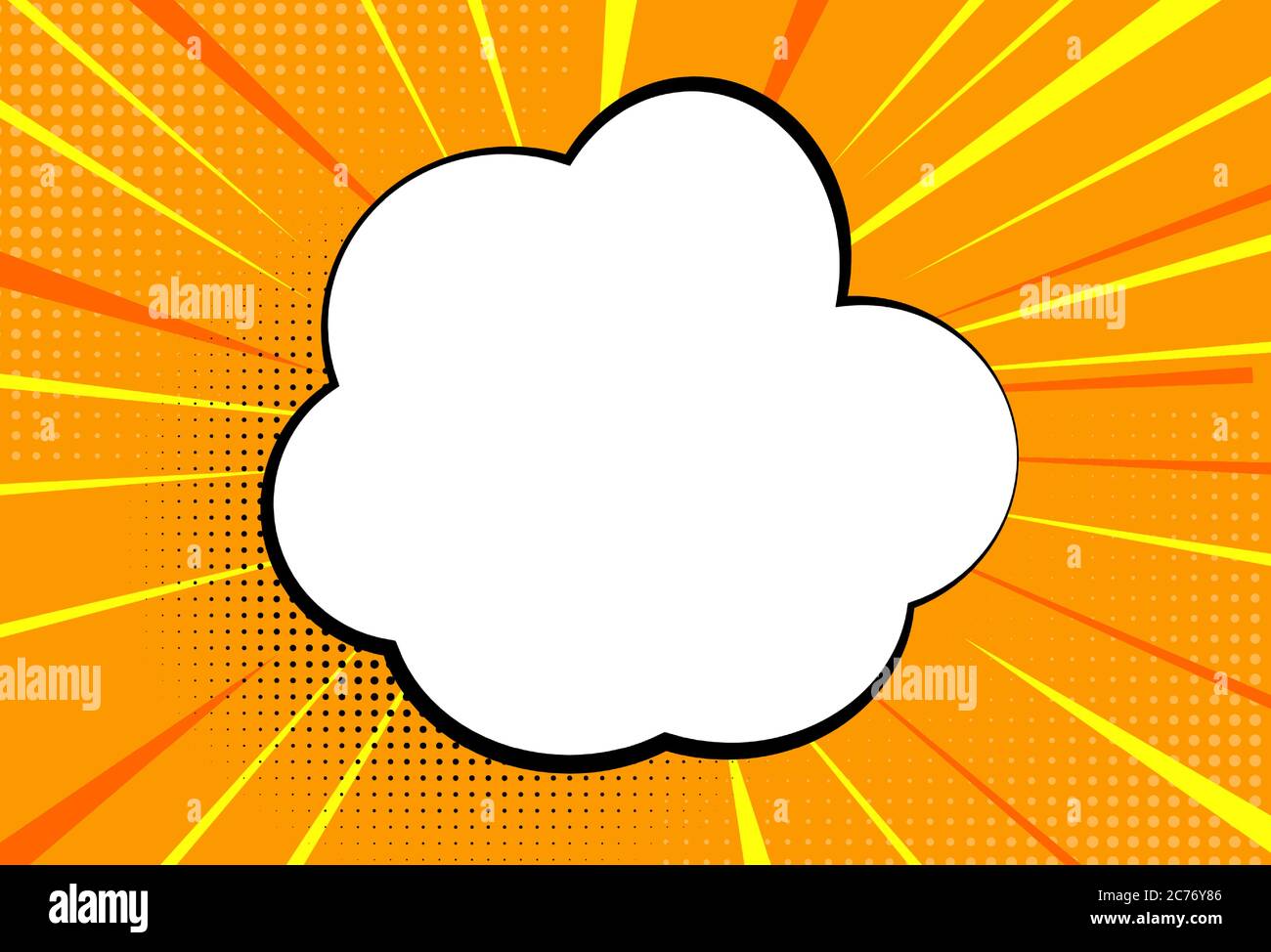 Comic pop art style speech bubble background. Vector Illustration Stock ...