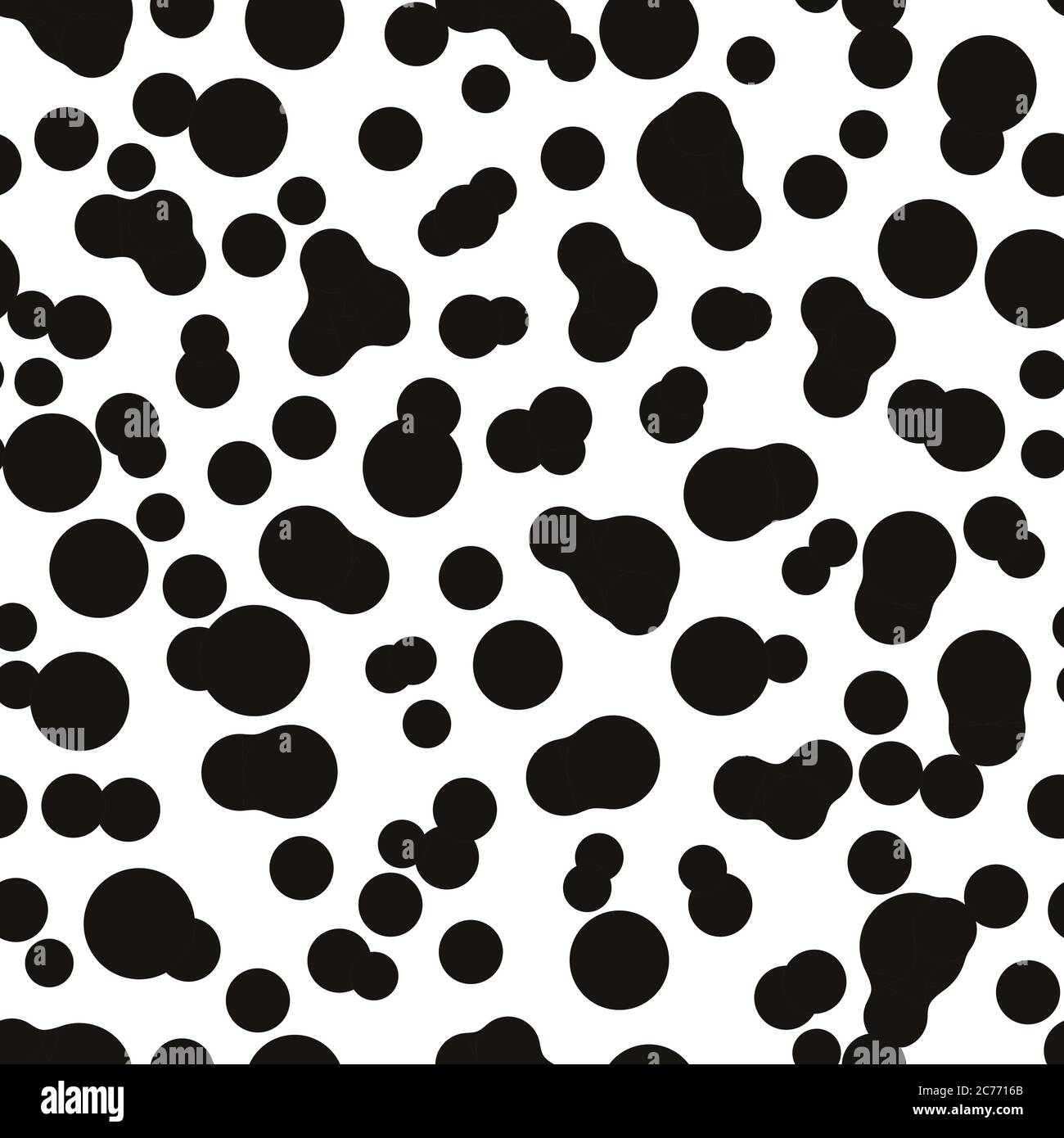 Seamless pattern with water bubbles elements. Vector background.  Stock Vector
