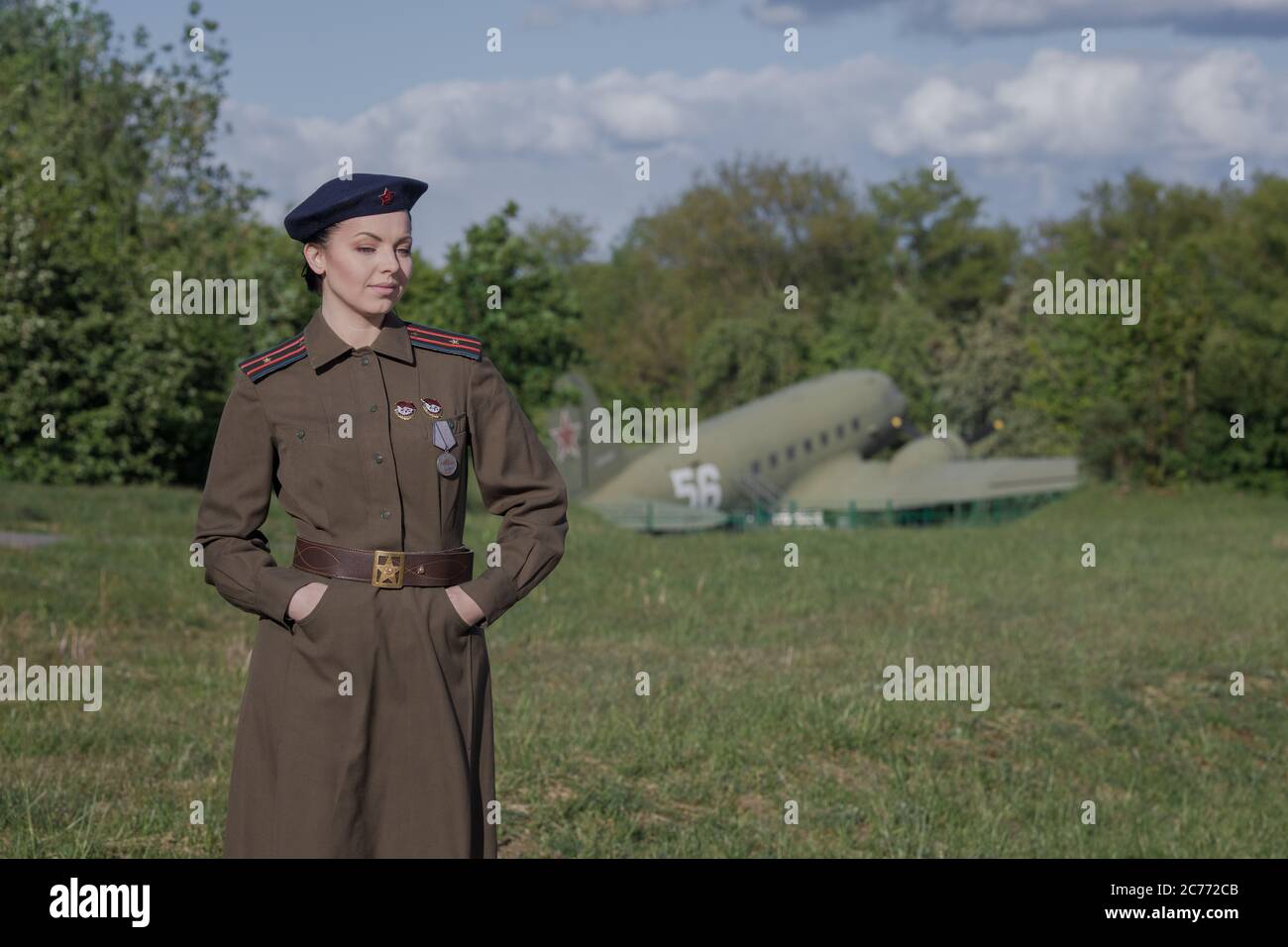 Female pilot wwii plane hi-res stock photography and images - Alamy