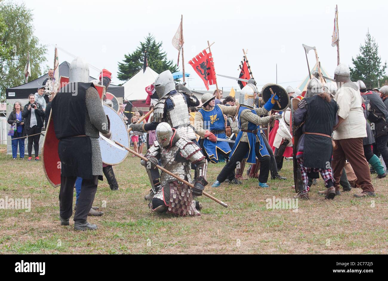 Levin, New Zealand - Feb 10th 2018: The Annual Medieval Market. Stock Photo
