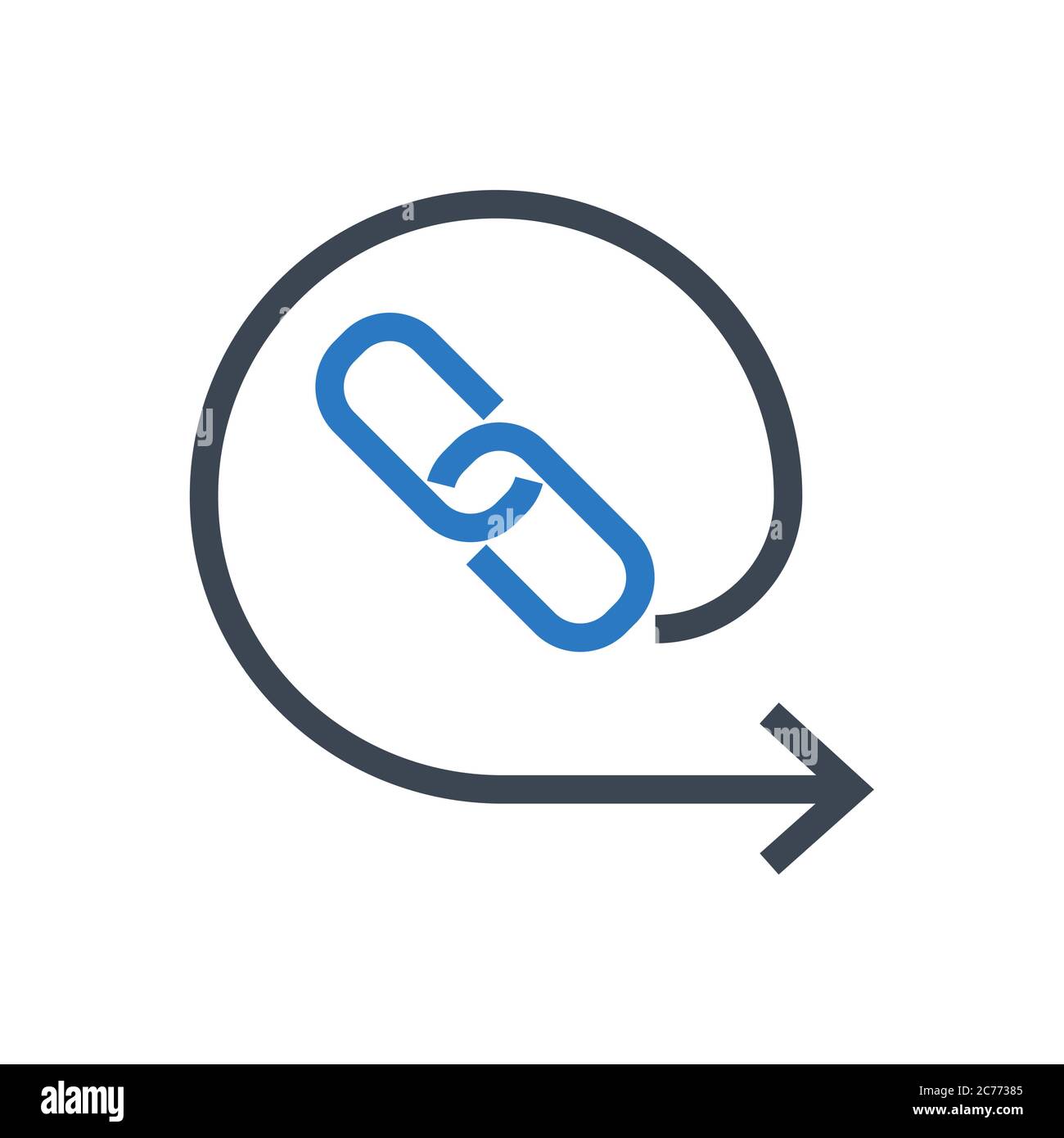 Backlinks Line Vector Glyph Icon Stock Vector