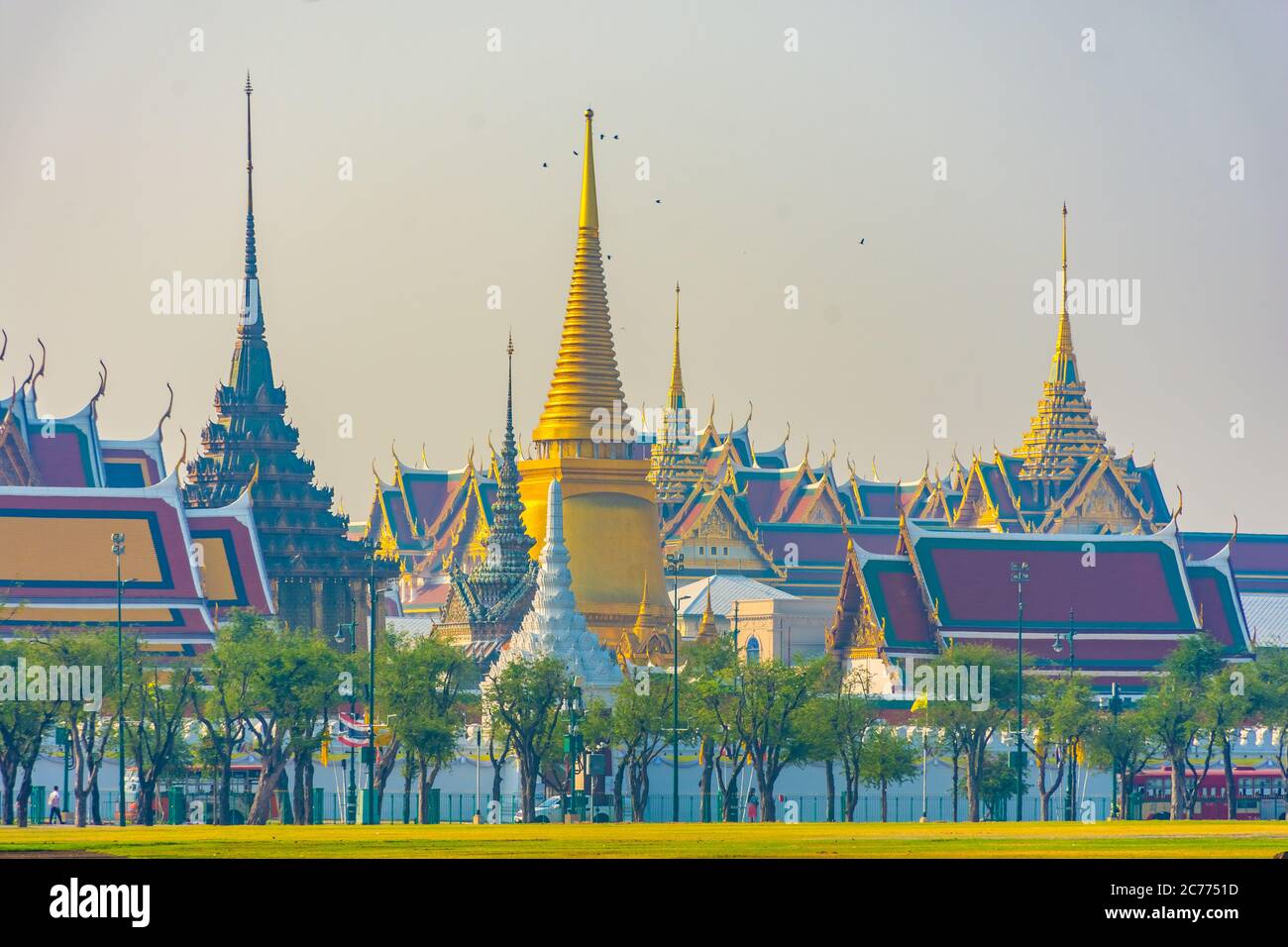 View of the Grand Palace of Bangkok, thailand Stock Photo - Alamy