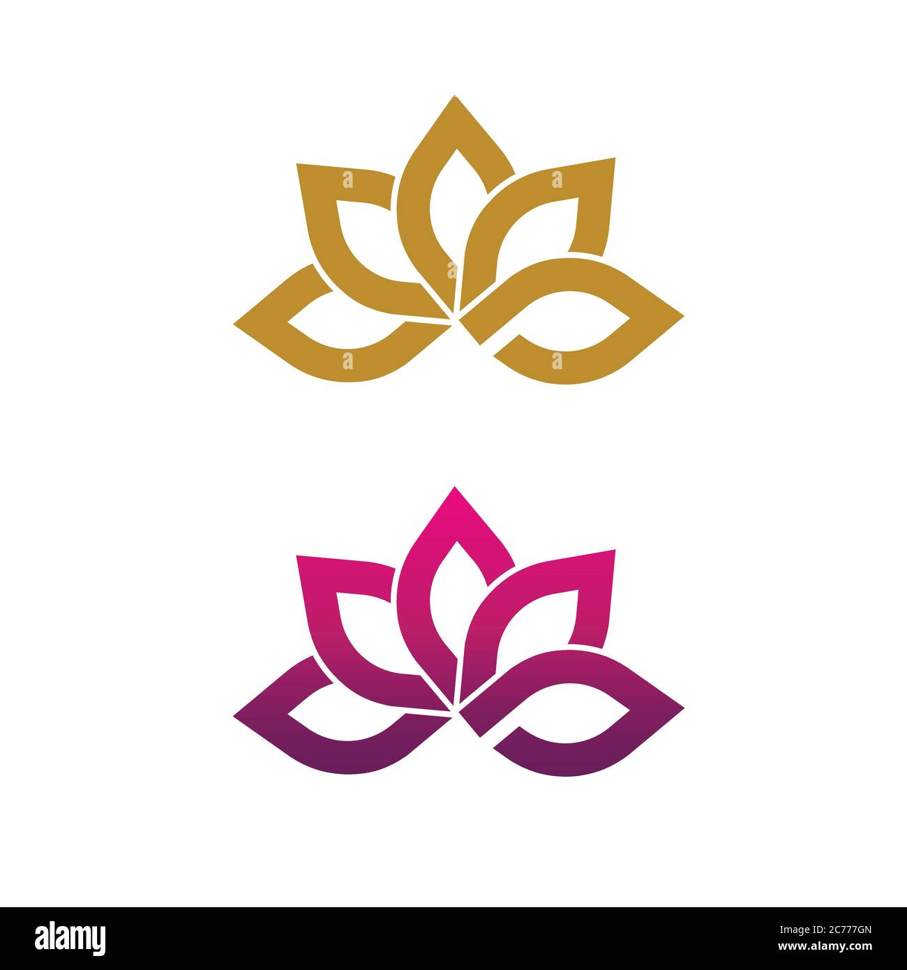 beauty lotus flower vector icon design template Stock Vector Image ...