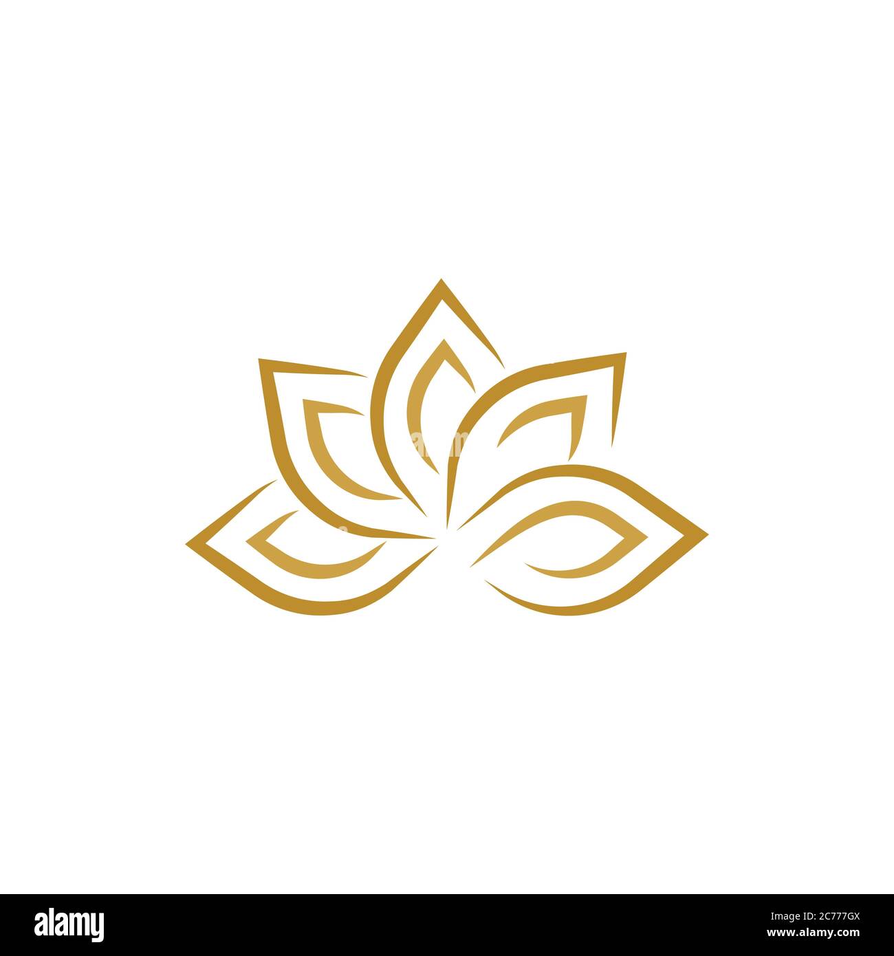 beauty lotus flower vector icon design template Stock Vector Image ...