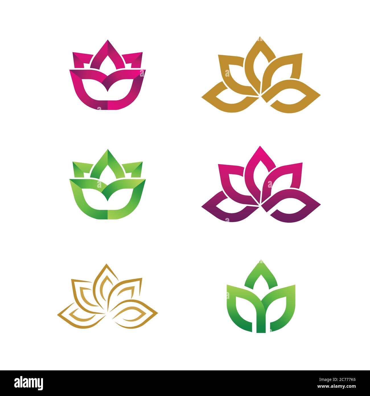 Stylized lotus flower Stock Vector Images - Alamy