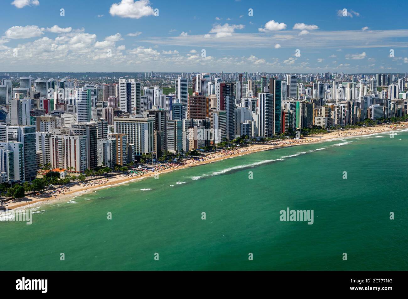 Boa Viagem Beach, Recife, Pernambuco, Brazil Stock Photo