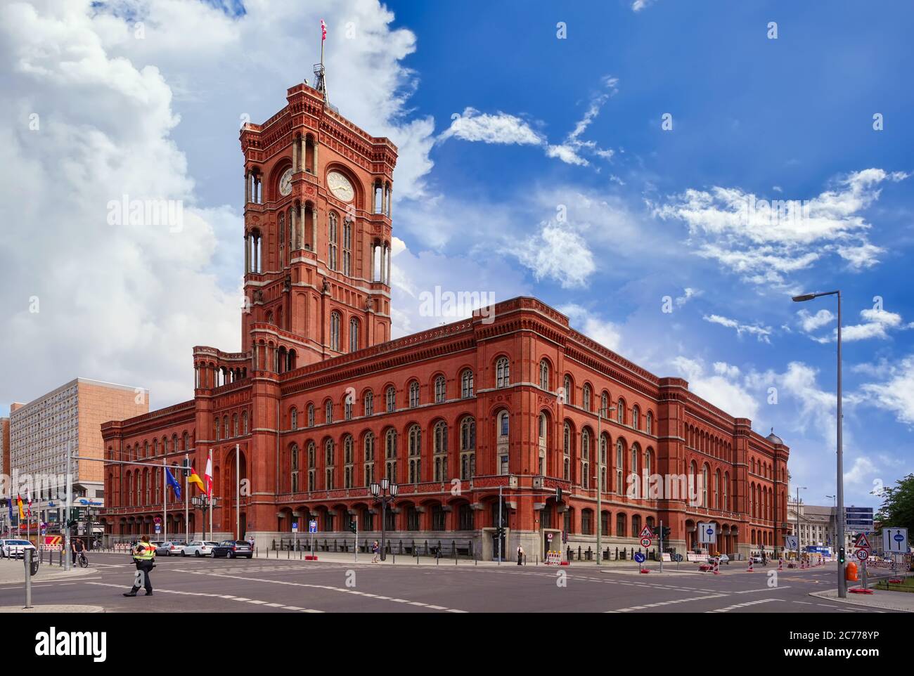 Berlin, Germany, 06/14/2020: The Red City Hall (Rotes Rathaus) in Berlin, Germany Stock Photo